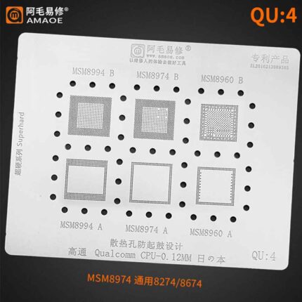 Amaoe QU4 Stencil For Qualcomm CPU