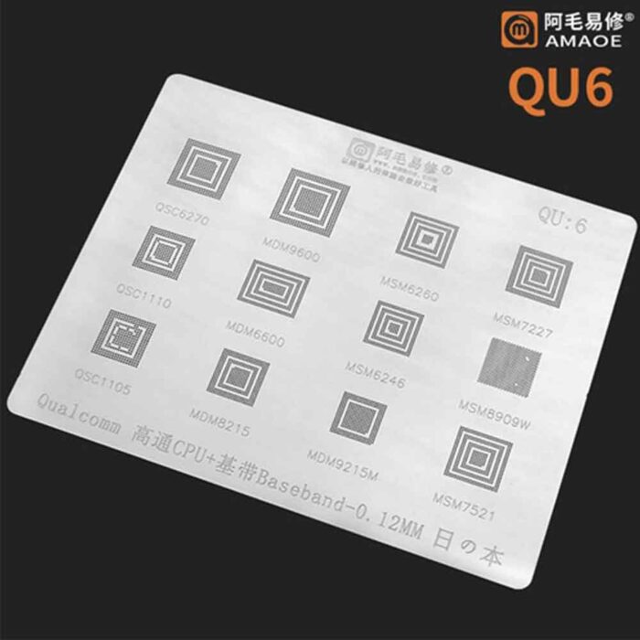 Amaoe QU6 Stencil For Qualcomm CPU