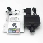 G600 600X 3.6MP Digital Microscope 4.3inch HD LCD Phone Repair Magnifier with Metal Stand and 8 LED