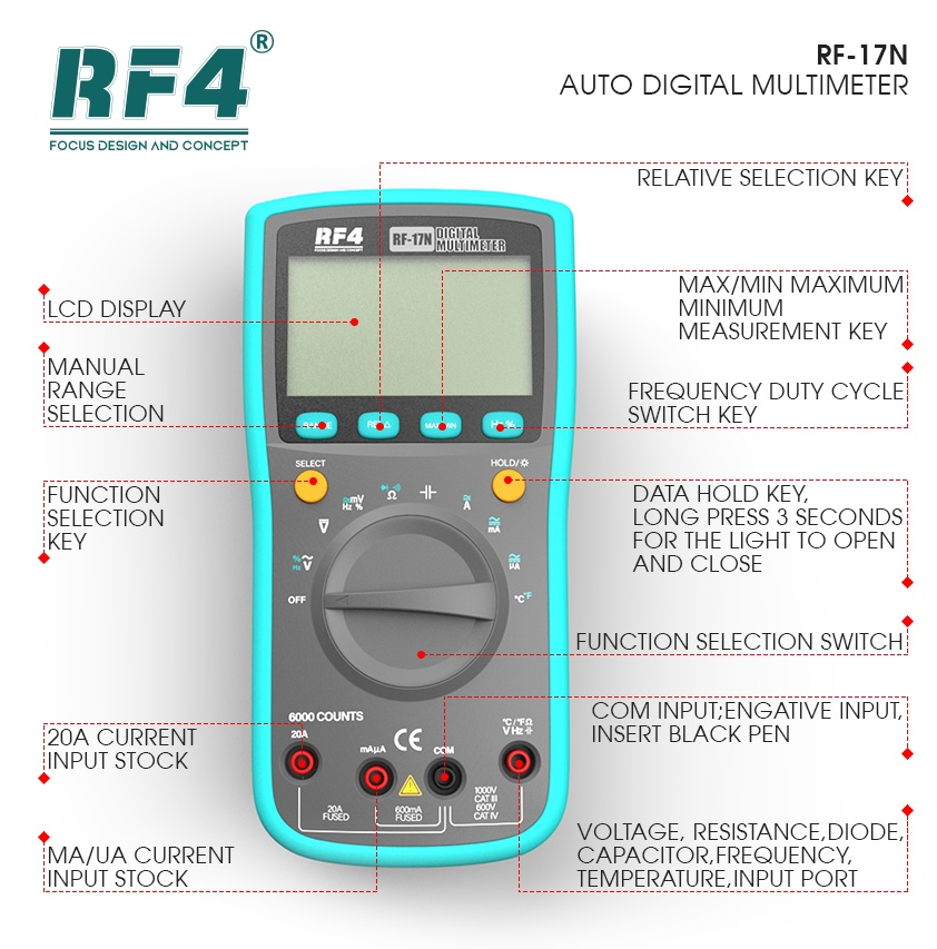 RF4 RF-17N Multimeter