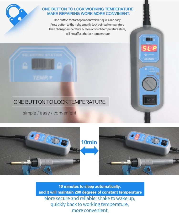 Sunshine SS-928D Portable Thermostat Soldering Iron