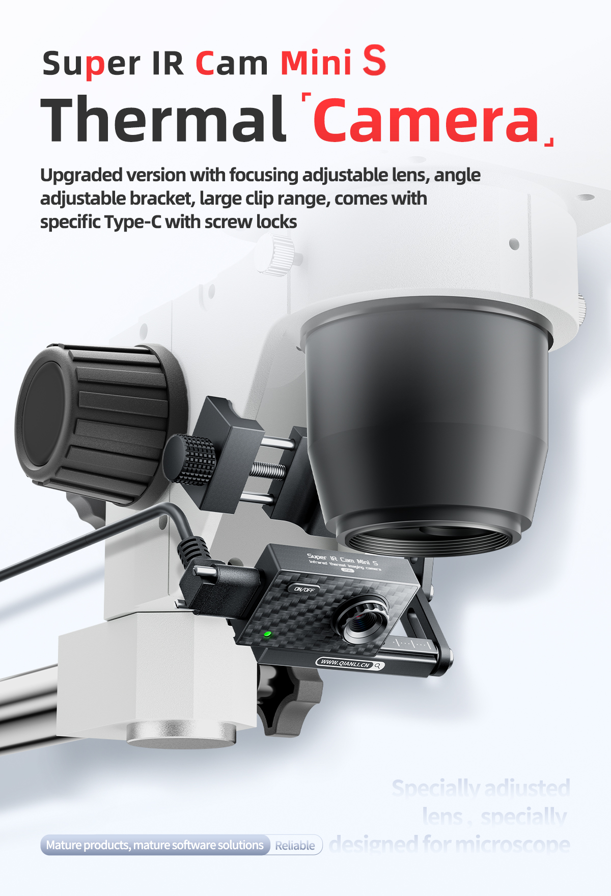 Mega-Idea Super IR Cam Mini S Microscope Infrared Thermal Imaging Camera for Motherboard Detected